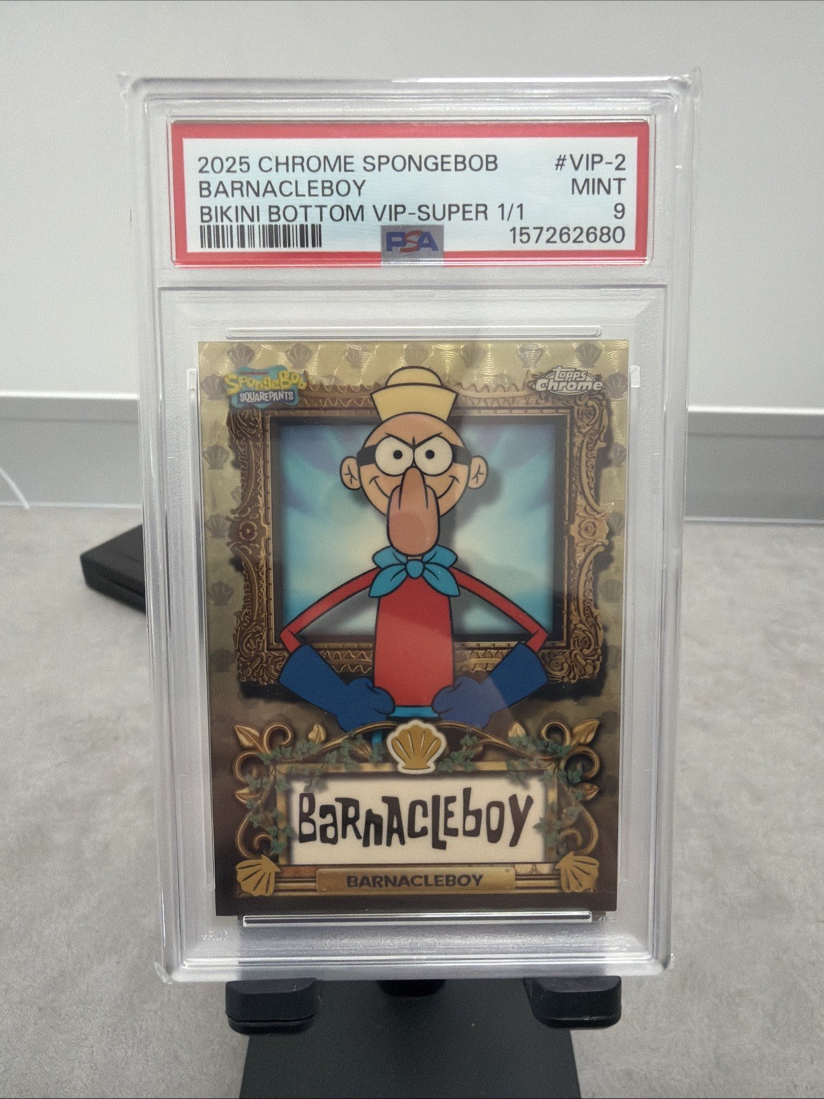 SpongeBob Tops Chrome  Barnacle boy VIP Super 1/1