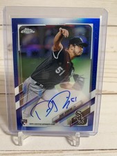 2021 Topps Chrome - Rookie Auto Dane Dunning #RA-DD Blue Wave Refractor /150