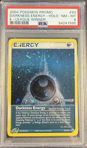 2004 Pokémon EX Ruby & Sapphire 93 Darkness Energy Holo Winner PSA 8 NM-MT