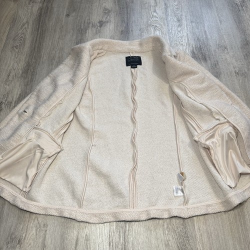 ANTHROPOLOGIE X SANCTUARY Women Bryce Knit Blazer Cream Neutral Size XS - Picture 3 of 8