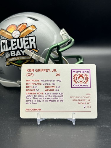 Ken Griffey Jr 1989 Mother's Cookies #2 Of 4 Rookie Mariners (CBMH) - Picture 2 of 2