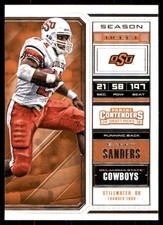 2018 Panini Contenders Draft Picks #8 Barry Sanders