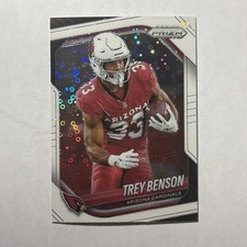 2025 Panini Prizm #69 Trey Benson White Disco Prizm Arizona Cardinals