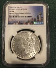 1897-P Morgan Silver Dollar $1 Silver NGC AU58 VAM-6A Pitted Reverse