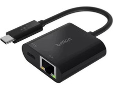 BELKIN USB-C to Ethernet + Charge Adapter 60W / USB-C & Thunderbolt 3   inc VAT