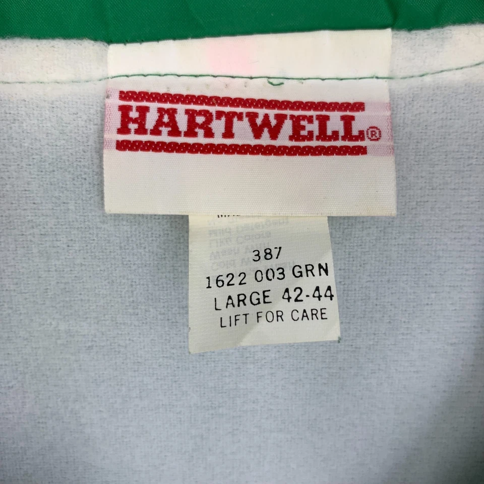 Vtg 1980's Hartwell Sz L Green Lined Arlington TX Colts Windbreaker Coach Jacket - Image 4 of 4