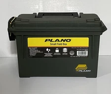 Plano Field Ammo Box - OD Green Lockable Ammunition Storage Tool Box Heavy-Duty