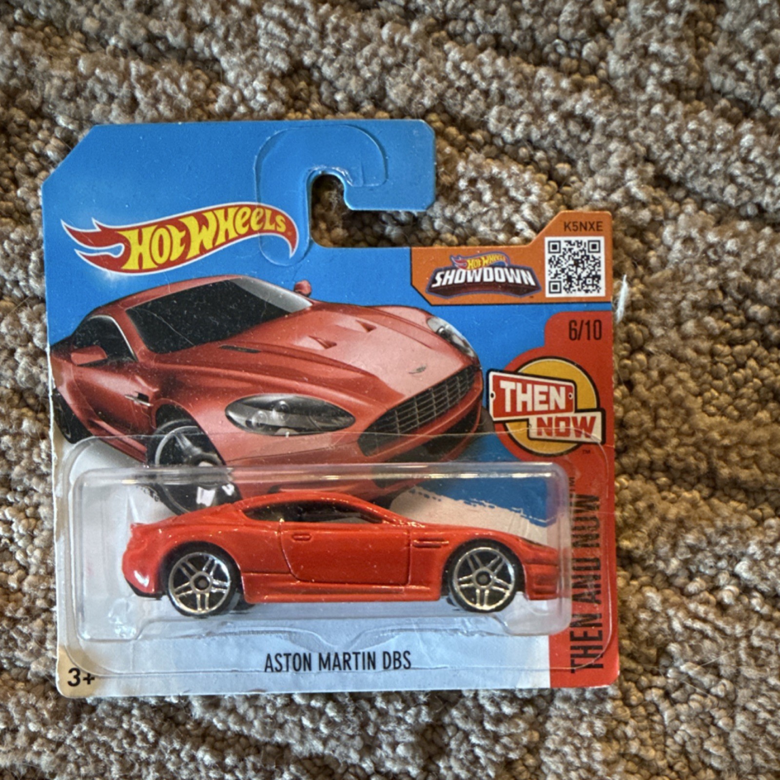 Hot Wheels Aston Martin DBS 1:64 Diecast Car Red Then and Now 2016 Ages 3+