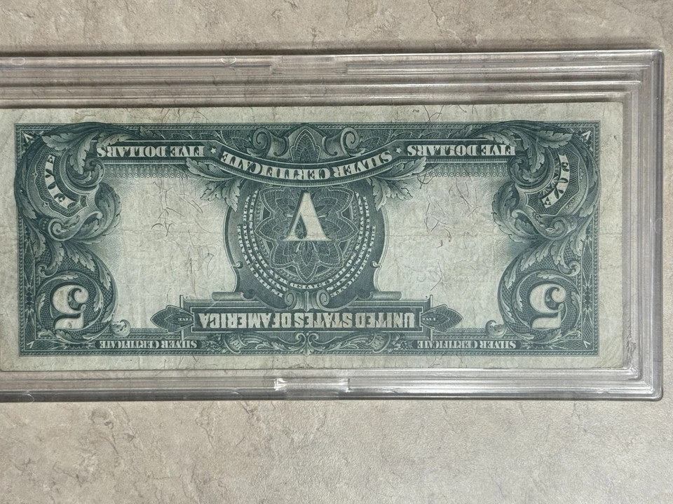 1899 $5 LARGE Size INDIAN CHIEF Silver Certificate mule note. See Photos - Image 4 of 4