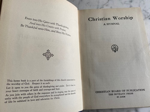 5 Vintage Hymn Hymnals Church Songs Glorious Praise Christian Worship 1933 1954 - Foto 14 di 24