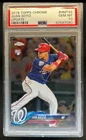 2018 Topps Chrome Update Juan Soto RC Rookie #HMT55 Nationals PSA 10