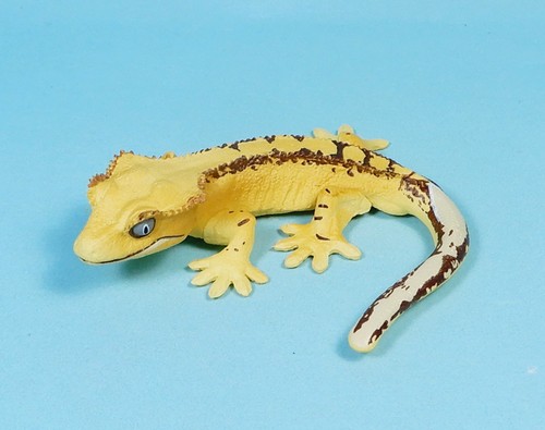 Kaiyodo Capsule Q Museum Gecko Figure Collection Yellow Crested gecko US seller