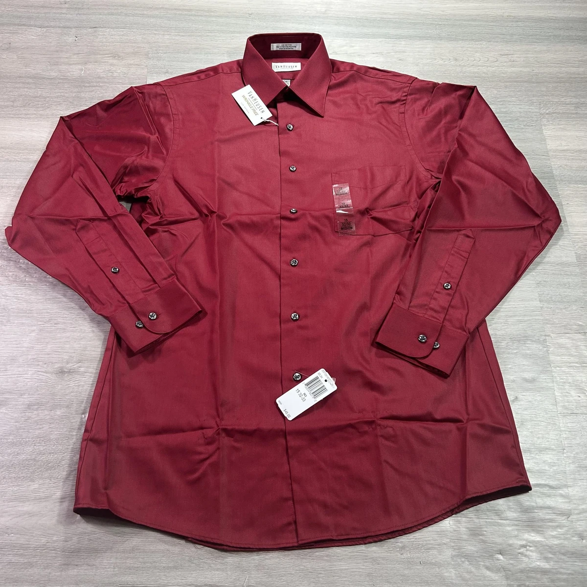Van Heusen Satin Regular Size Dress Shirts for Men for sale | eBay