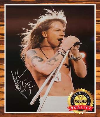 Axl Rose - Autographed Signed 8 x10 Photo (Guns N' Roses) Reprint