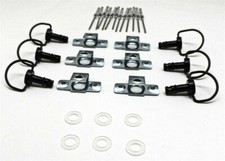 17mm Motorcycle Quick Release D-RING 1/4 Turn Race Fairing Fasteners 10 Sets