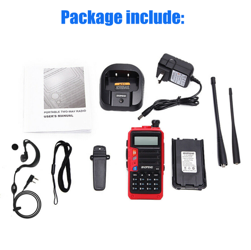 BAOFENG 10W VHF UHF TRI-BAND WALKIE TALKIE TWO-WAY RADIO FM HAM TRANSCEIVER - Zdjęcie 12 z 18