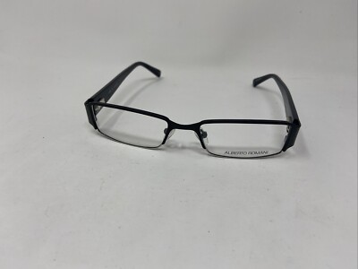 ALBERTO ROMANI EYEWEAR AR 902 BLACK BROWN 51-17-135 FLEX HINGE  T63