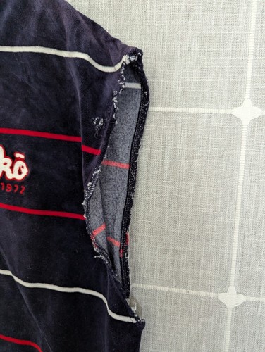 Ecko Unltd Shirt Mens Large Blue Thrashed Holes Stains Hop Hop Streetwear Velour - Picture 6 of 18