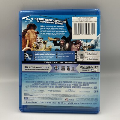 Ice Age 4 “ Continental Drift “ (Blu Ray, DVD, 2012, 3-Disc Set