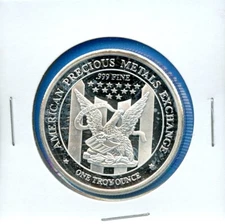 APMEX American Eagle .999 Fine Silver 1oz Round Bullion #92 Semi Proof Like Coin