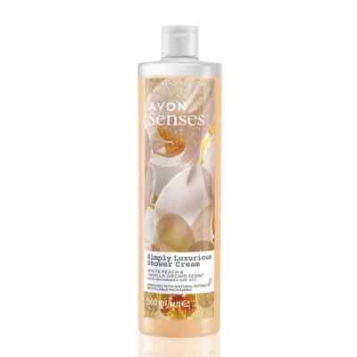 Avon Senses Simply Luxurious White Peach & Vanilla Orchid Shower Cream 500ml