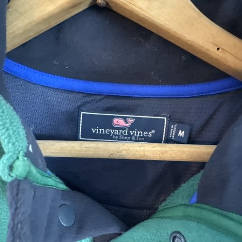 (Set Of 2) Vineyard Vines Boys M Quarter Zip/snap Color Blocked Fleece Pullovers - Picture 11 of 15
