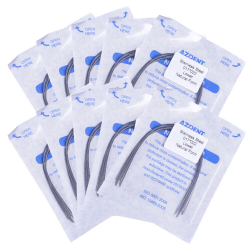 AZDENT Dental Orthodontic Arch Wires Stainless Steel Natural Form Rectangular - Picture 15 of 40