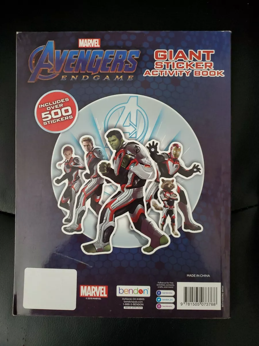 Marvel Avengers Sticker Pad, Over 500 Stickers, 5 Play Scene Pages,  Paperback