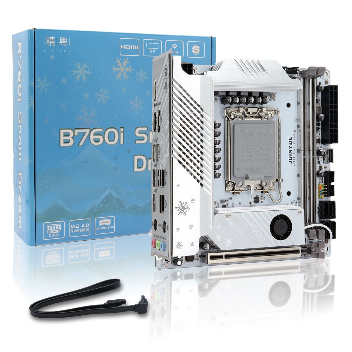 jginyue B760i Snow Dream D4 マザーボード JGINYUE B760M Snow Dream D4 motherboard - Intel LGA1700
