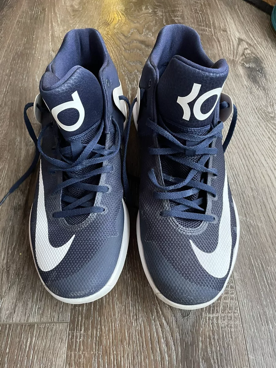 NIKE KD Trey5 IIII 35 Shoes Basketball 844590 410 Size 11.5 Navy Blue Nice