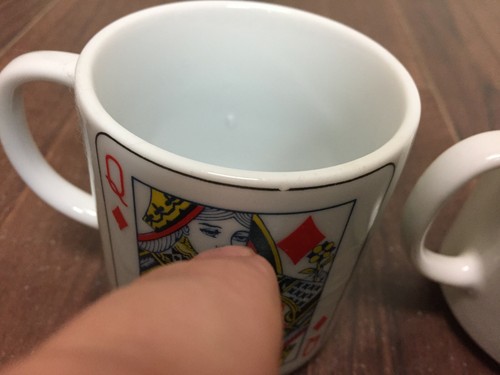 Vintage Playing Cards Mugs Set of 4 Made In Japan - Picture 6 of 12