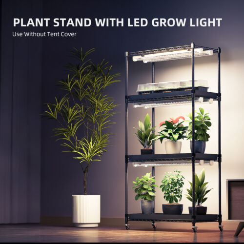 Spider Farmer 6PCS 18W LED Grow Light Bars with Plant Stand and 71x36x150cm Tent - Picture 9 of 10