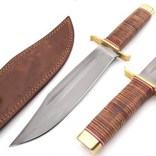 fixed blade Bowie Knife carbon steel hunting bushcrafting survival knife - Bowie