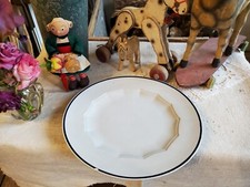 Ancien grand plat rond creux faïence Creil et Montereau