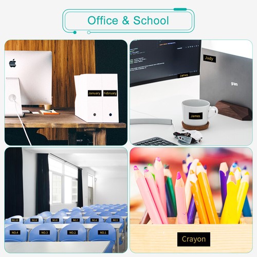 2PK Compatible for Brother PT-D450 TZ TZe-335 White/Black Label Maker 1/2 in - Picture 12 of 12