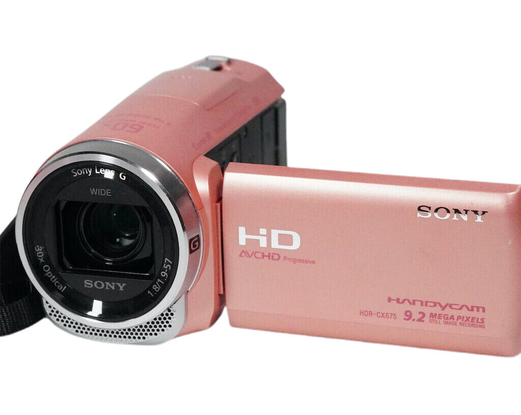 Sony HDR-CX675 Pink Handycam Tested Working Zoom Touch Panel Sony HDR-CX675 Pink Handycam Tested Working Zoom Touch Panel