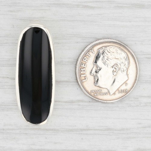 Nuevo Colgante De Ónix De Plata Esterlina 925 Ovalado Solitaire - Imagen 3 de 3