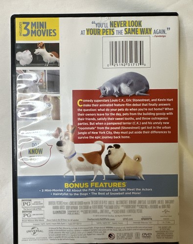 The Secret Life of Pets - DVD By Louis C.K. - VERY GOOD Condition - Picture 2 of 2