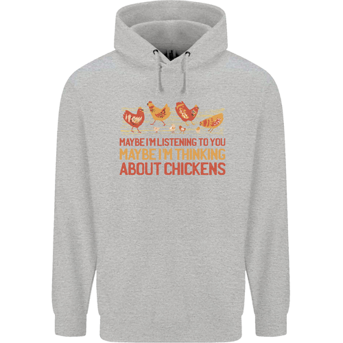 Funny Thinking About Chickens Farm Farmer Childrens Kids Hoodie - Picture 42 of 68