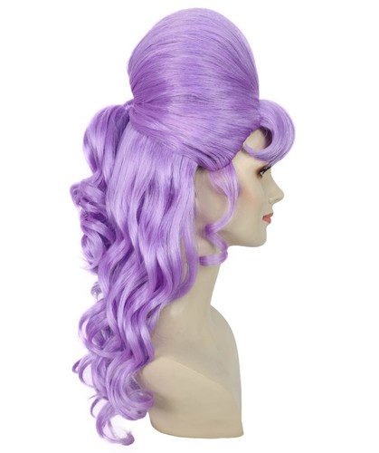 HPO Adult Women's Class 60's Brown Half Updo Wig with Ponytail, HW-7577 - Picture 64 of 65
