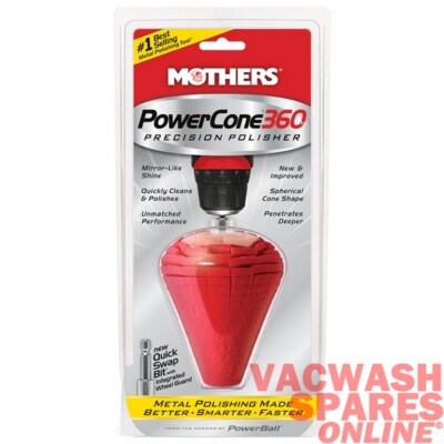 MOTHERS POWERCONE 05146 METALLPOLIEREN - MASSGESCHNEIDERTE RÄDER - VERWENDUNG MIT BOHRMASCHINE