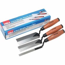 Margin Trowel Set Soft Grip Plasterers Corner Plastering Tools (3 Pc)