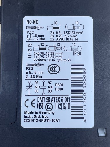 Siemens Sirius 3RU1136-4HB0 Overload Relay, 40-50 Amp, Size 2 - Picture 7 of 8