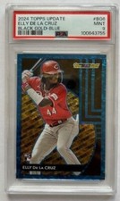 2024 Topps Update Elly De La Cruz RC Black Gold-Blue Parallel #BG-6 PSA 9