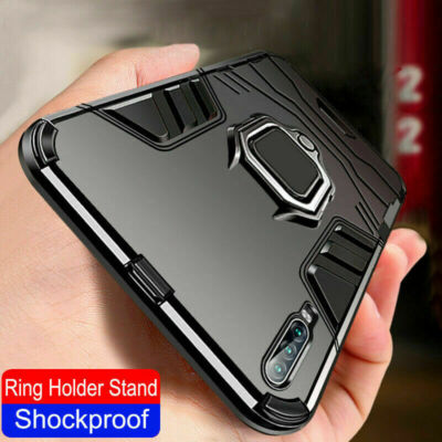 For Samsung Galaxy A20 A40 A50 A70 A80 Simplicity Color Holder Armor Phone Cover