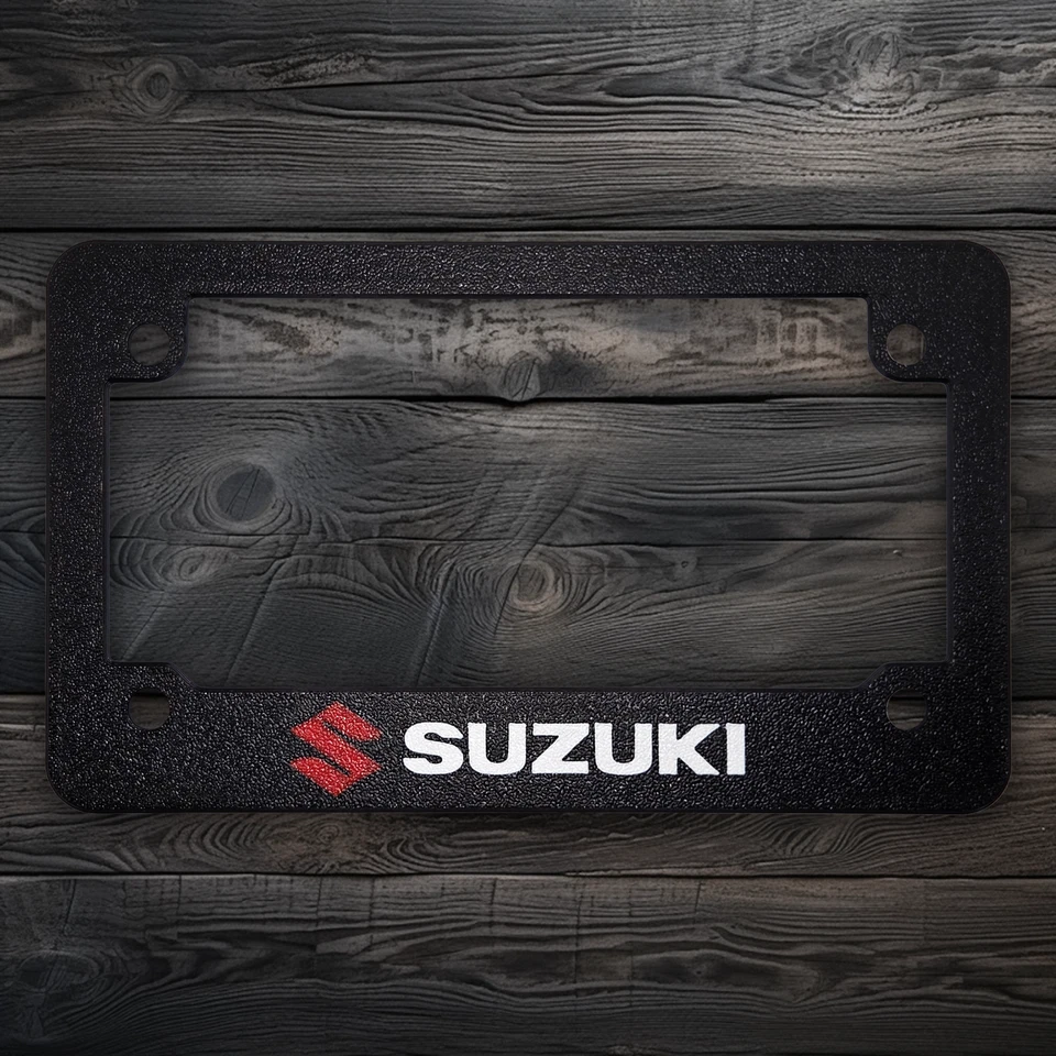 For Suzuki Motorcycles Textured License Plate Frame (ALL MODELS & YEARS) - Imagem 2 de 2