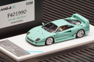 SCM MY64 06M 1/64 Ferrari F40 1990 Mint Green Verde Pallido