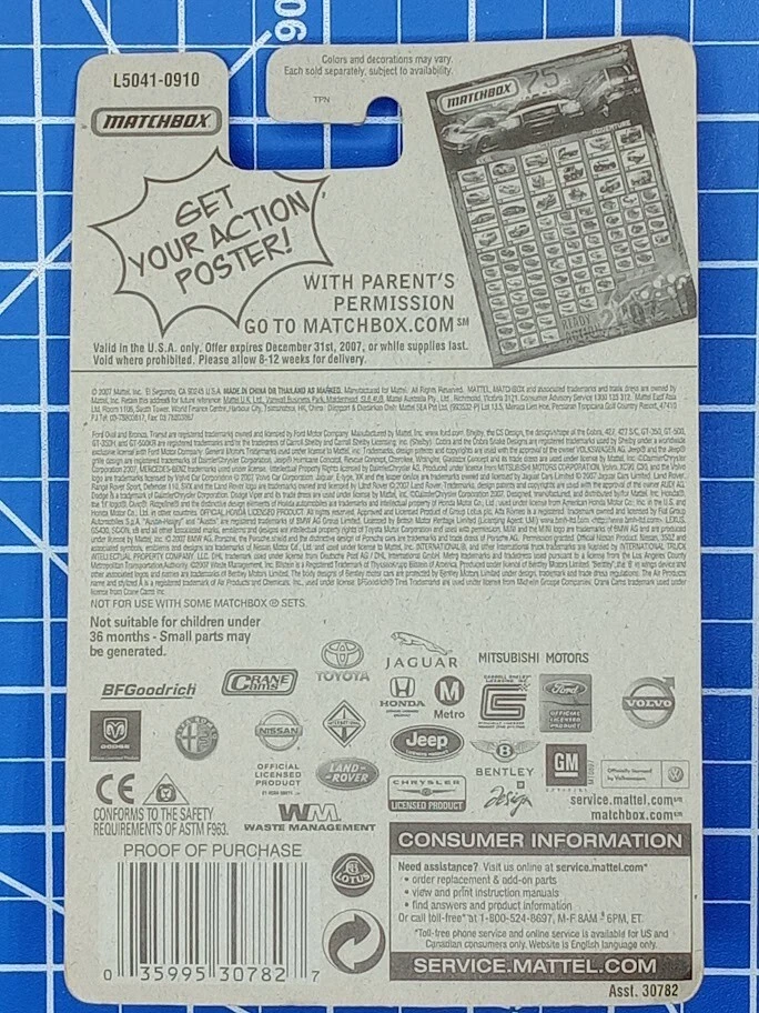 Matchbox Alfa Romeo Giulia Sprint GTA, Blanco, #32, MBX Metal MONMC Foto 2 de 4