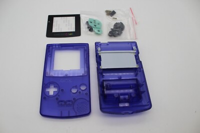 Nintendo Game Boy Color Gehäuse GBC dunkelblau / transparent