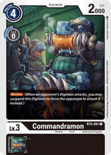 BT5-061 Commandramon C Black Digimon 2020 TCG BT05 Battle of Omni Booster